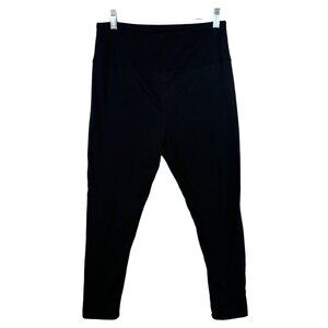 Lark + Grey Maternity Leggings Sz M Black Stretch Knit Comfy PullOn Basic Casual